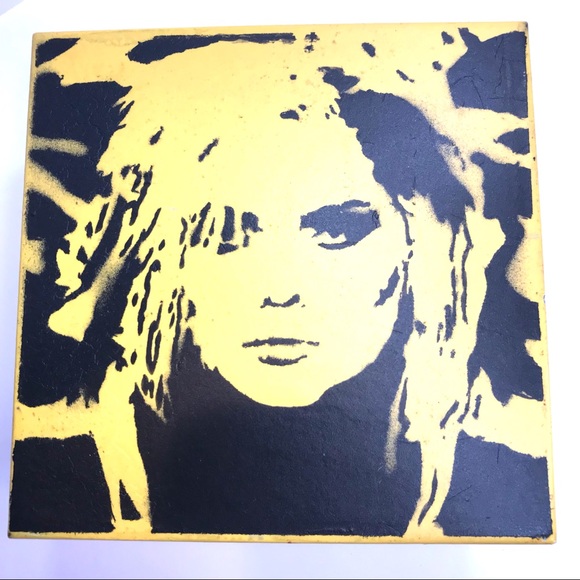 Hand Crafted Other - Blondie 80s rock inspired Rocker Box 4.5”x2.5” graffiti